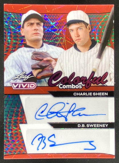 2024 Leaf Vivid Charlie Sheen / D.B. Sweeney trading card