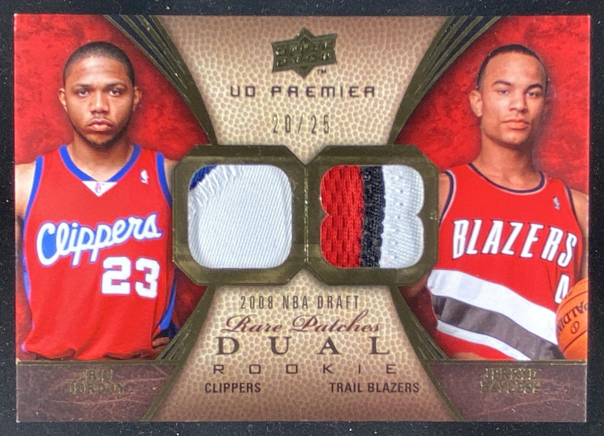 2008 Upper Deck Premier Eric Gordon / Jerryd Bayless trading card