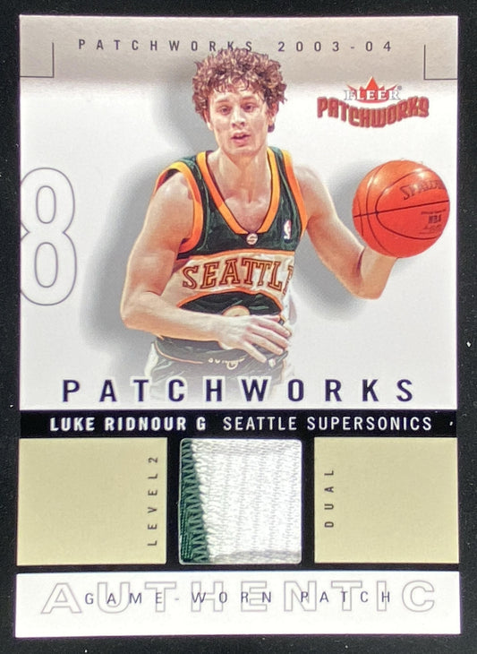 2003 Fleer Patchworks Luke Ridnour trading card