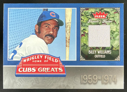2006 Fleer Greats of the Game Cubs Greats Billy Williams trading card