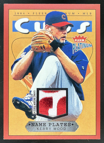 2004 Fleer Platinum Nameplates Kerry Wood trading card