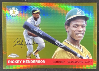 2025 Topps Chrome Platinum Anniversary Rickey Henderson #320 trading card