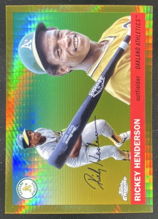 2025 Topps Chrome Platinum Anniversary Rickey Henderson #320 trading card