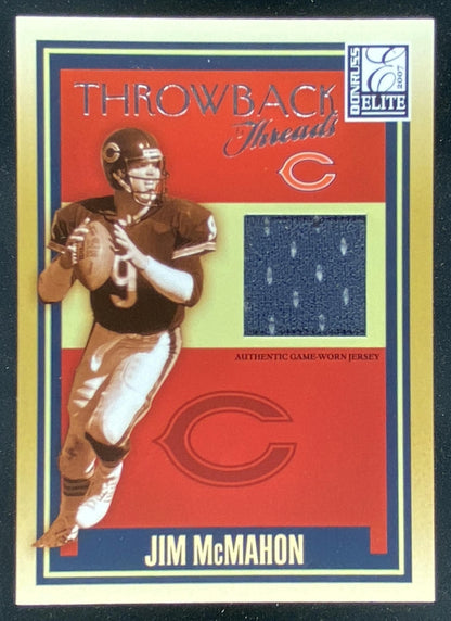 2007 Donruss Elite Jim McMahon / Rex Grossman #TT-45 trading card