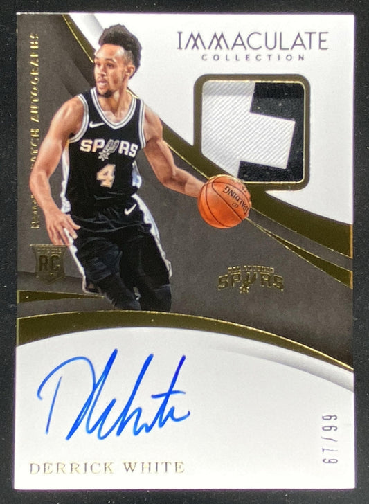 2017 Panini Immaculate Collection Derrick White #137 trading card