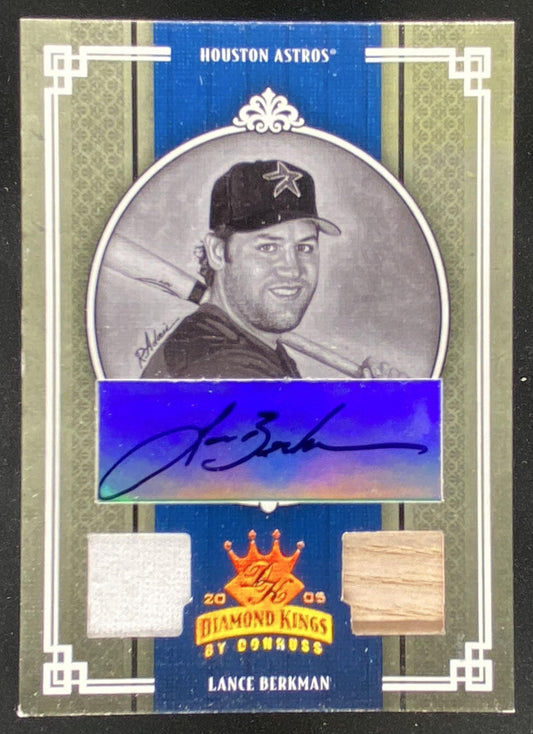 2005 Donruss Diamond Kings Lance Berkman trading card