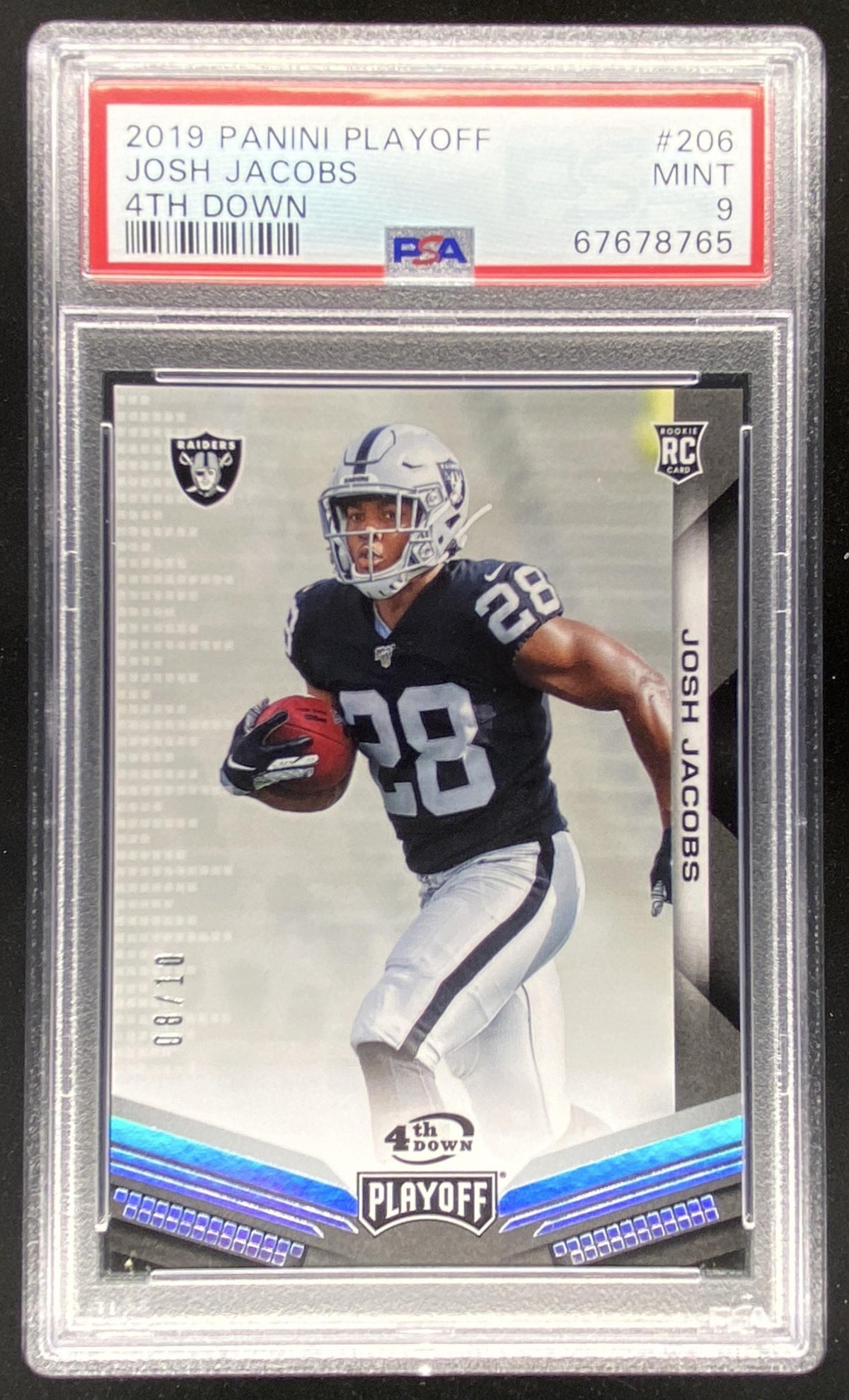 2019 Panini Playoff Josh Jacobs #206 trading card