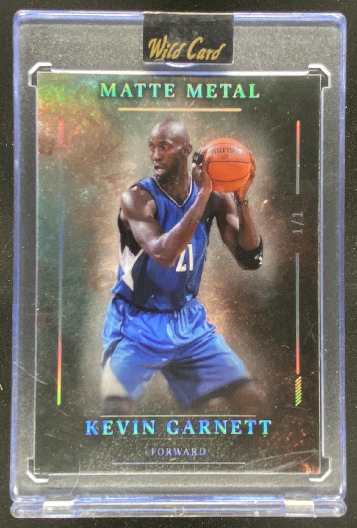 Wild Card Matte Metal Kevin Garnett #MMPBTa1-KG trading card