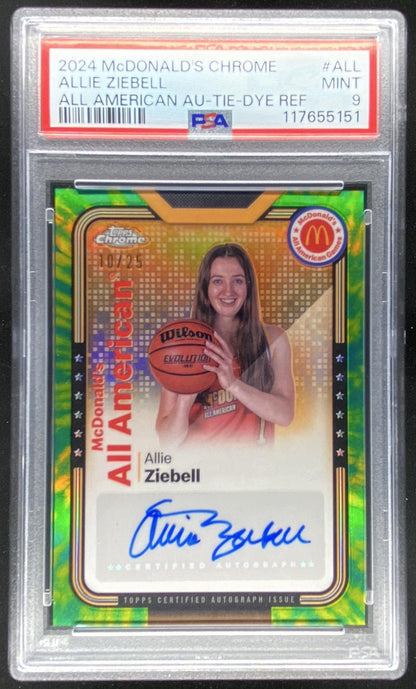 2024 Topps Chrome McDonald's All-American Allie Ziebell trading card