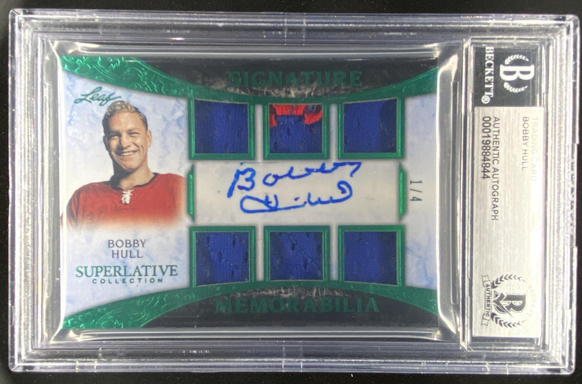 2021 Leaf Superlative Bobby Hull #SSM-BH1 BGS authenticated autograph trading card