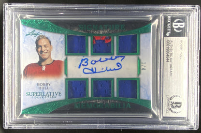 2021 Leaf Superlative Bobby Hull #SSM-BH1 BGS authenticated autograph trading card