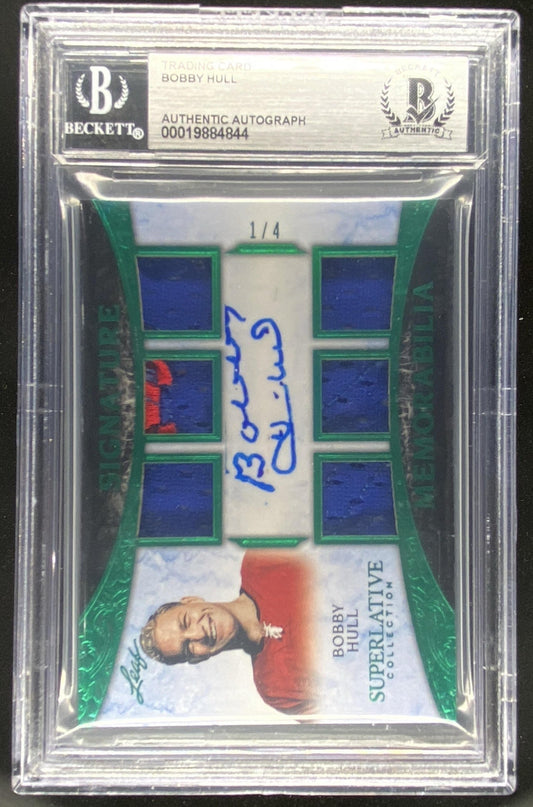 2021 Leaf Superlative Bobby Hull #SSM-BH1 BGS authenticated autograph trading card