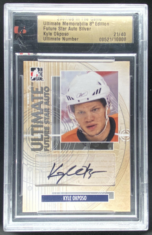 2007-08 In The Game Ultimate Memorabilia 8th Edition Kyle Okposo trading card