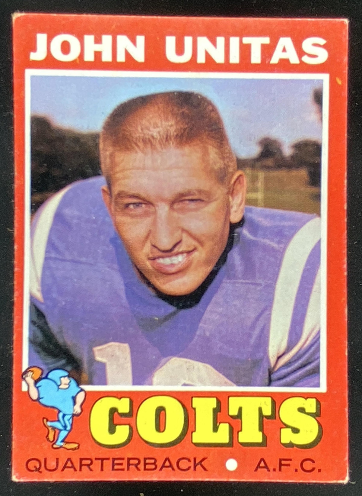 1971 Topps John Unitas #1 trading card