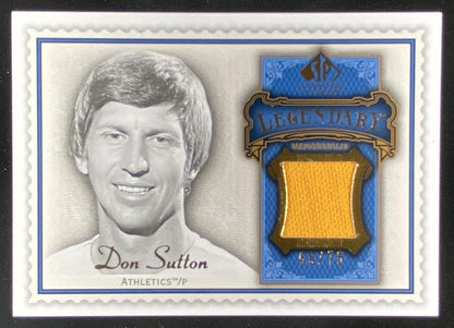 2009 SP Legendary Cuts Don Sutton #LM-DS2 trading card