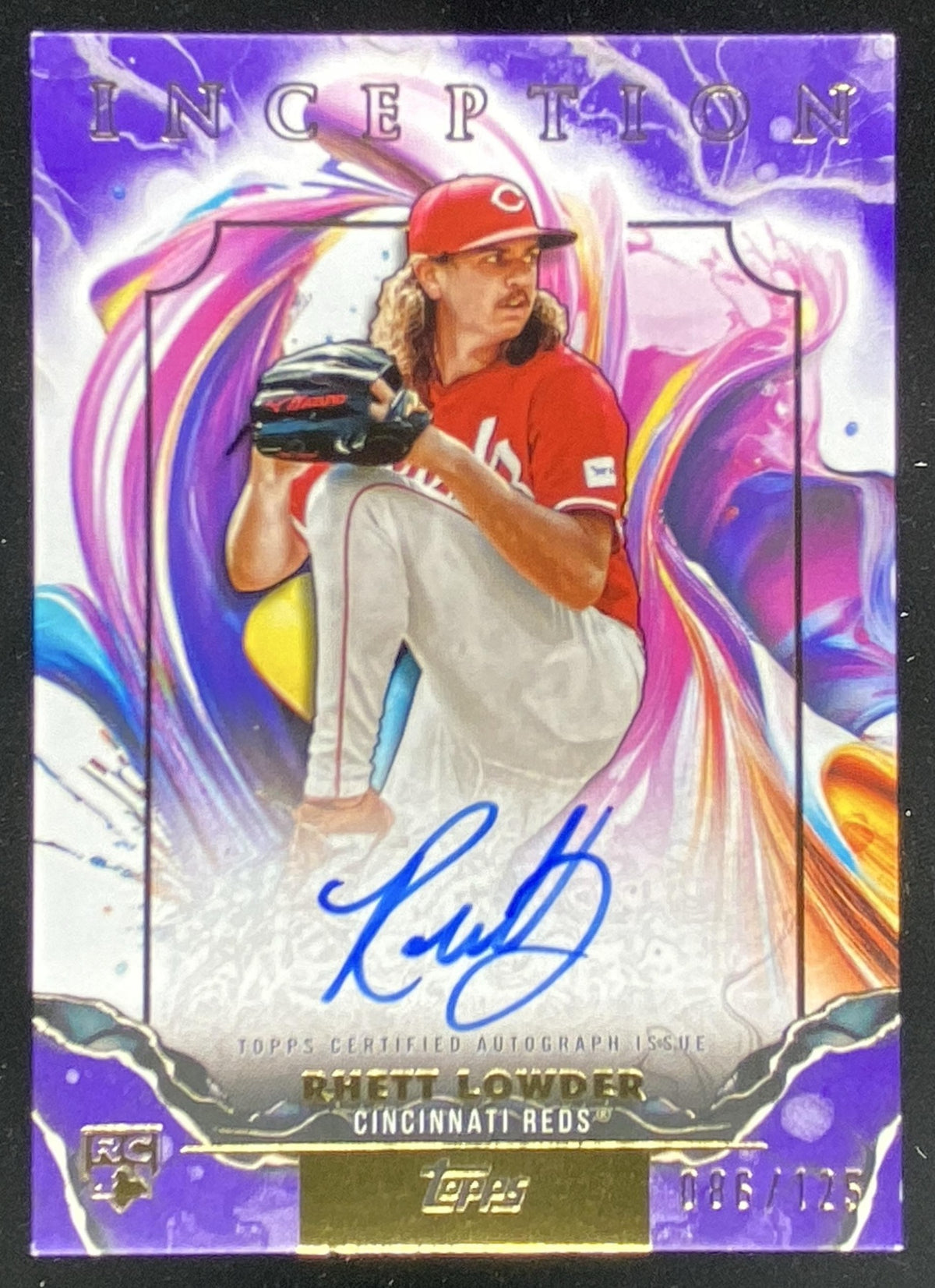 2025 Topps Inception Rhett Lowder #RESA-RL trading card
