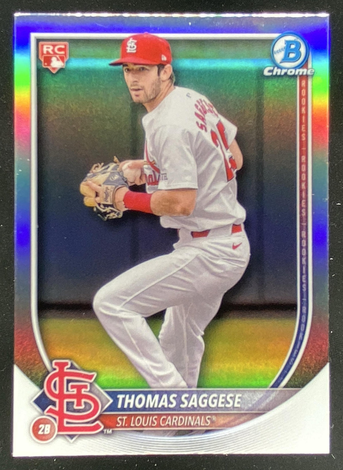 2025 Bowman Chrome Thomas Saggese #57 trading card