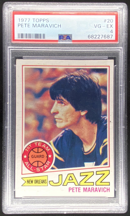 1977 Topps Pete Maravich #20 graded PSA 4 trading card