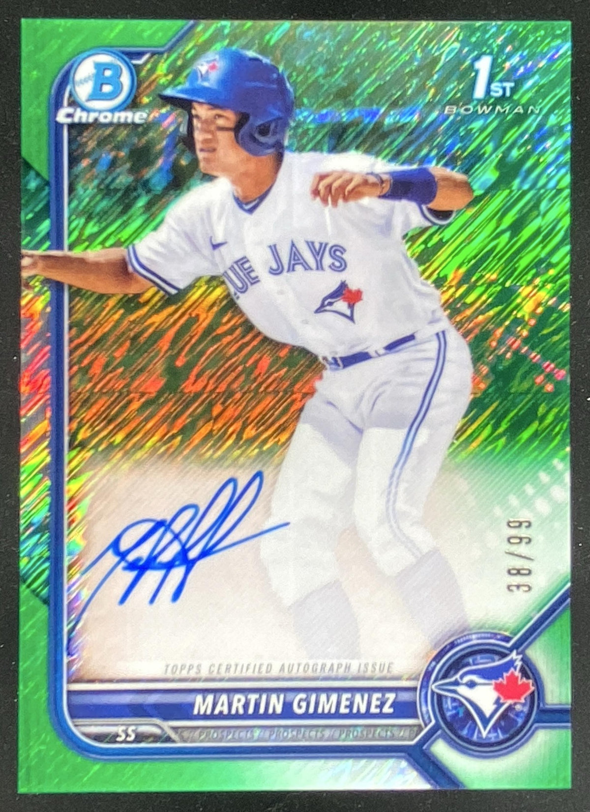 2022 Bowman 1st Martin Gimenez #CPA-MGZ trading card