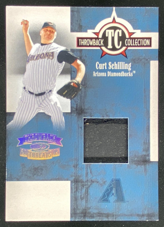 2005 Donruss Throwback Threads Curt Schilling trading card