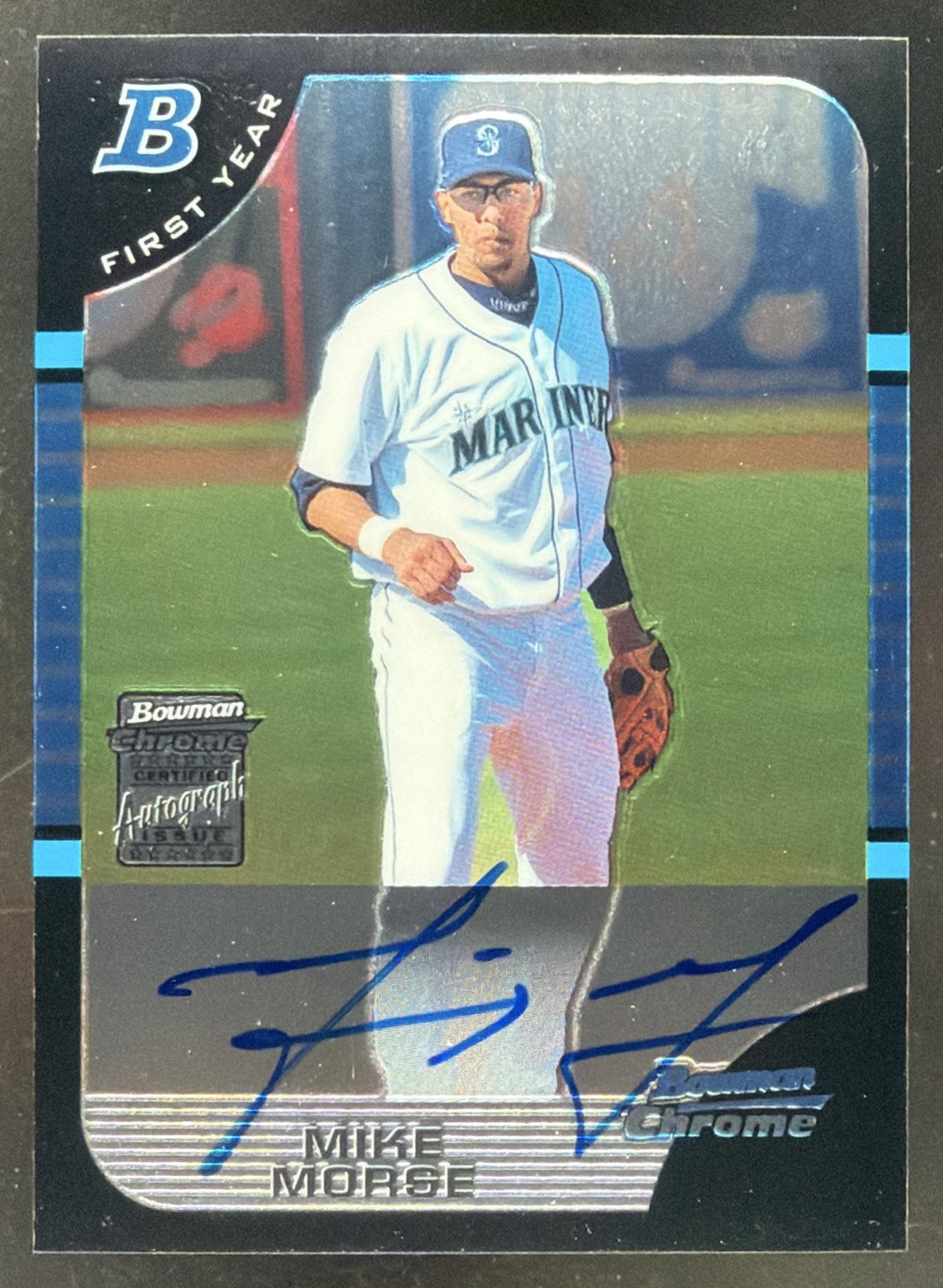 2005 Bowman Chrome Mike Morse trading card