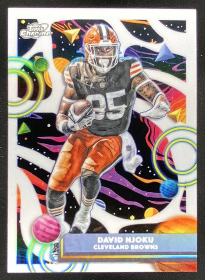 2025 Topps Cosmic Chrome David Njoku #23 trading card