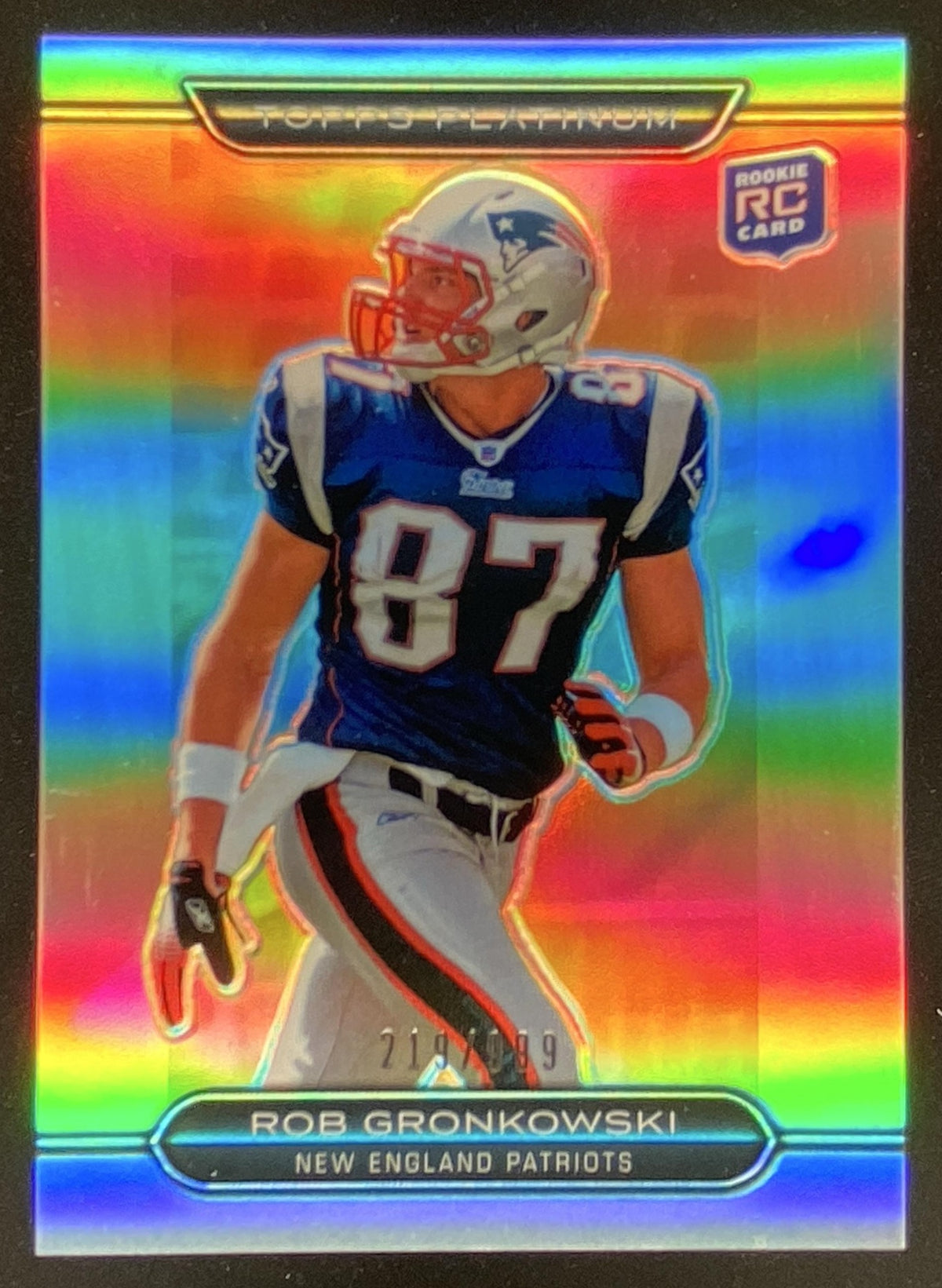 2010 Topps Platinum Rob Gronkowski #122 trading card