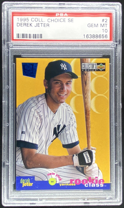 1995 Upper Deck Collector's Choice SE Derek Jeter #2 graded PSA 10 trading card