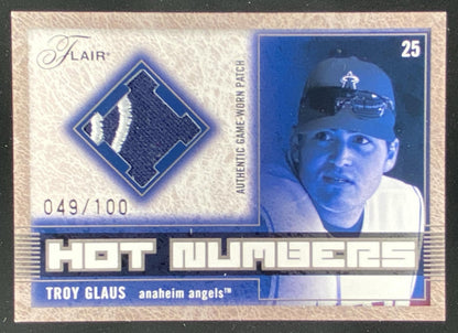 2003 Fleer Flair Troy Glaus #HN-TG trading card