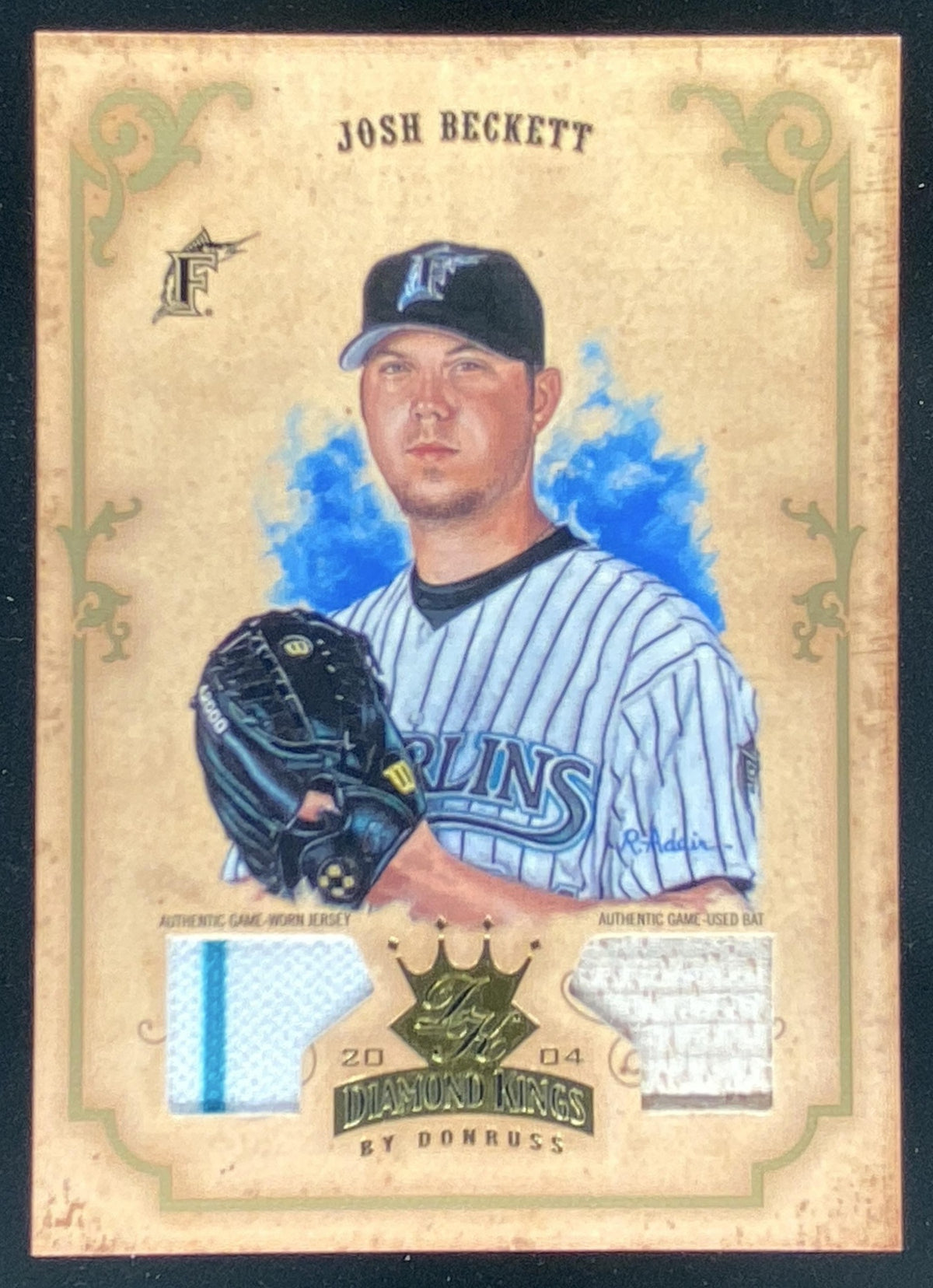 2004 Donruss Diamond Kings Josh Beckett trading card