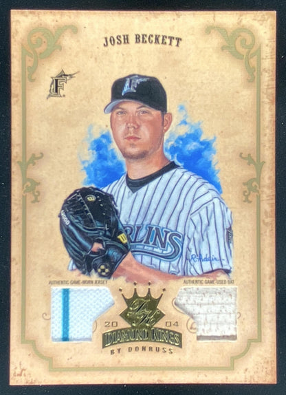 2004 Donruss Diamond Kings Josh Beckett trading card