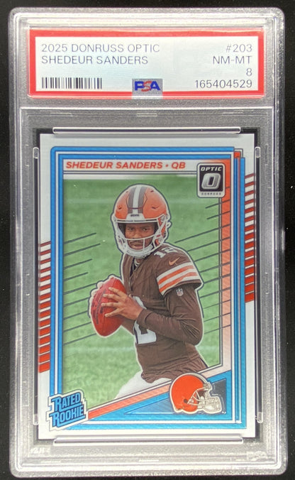 2025 Panini Donruss Optic Shedeur Sanders #203 trading card