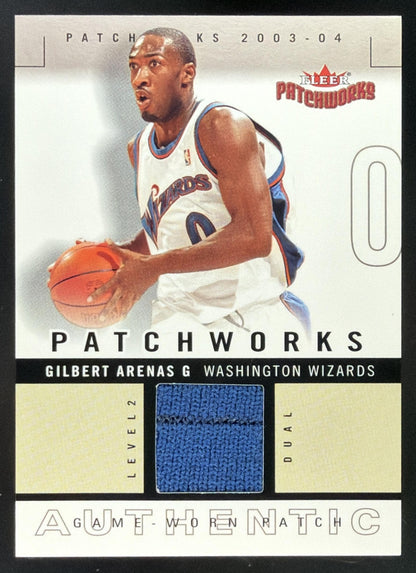 2003-04 Fleer Patchworks Gilbert Arenas trading card