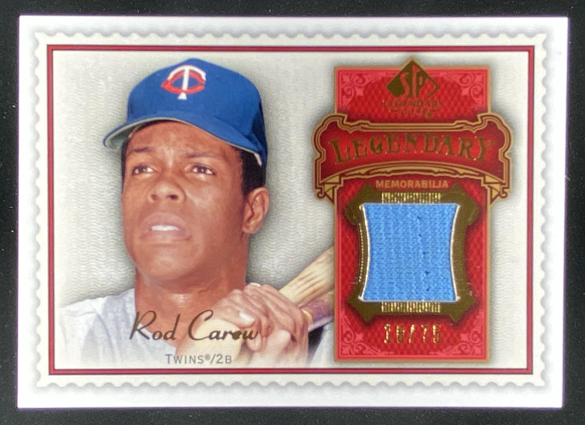 2009 SP Legendary Cuts Rod Carew #LM-CA trading card