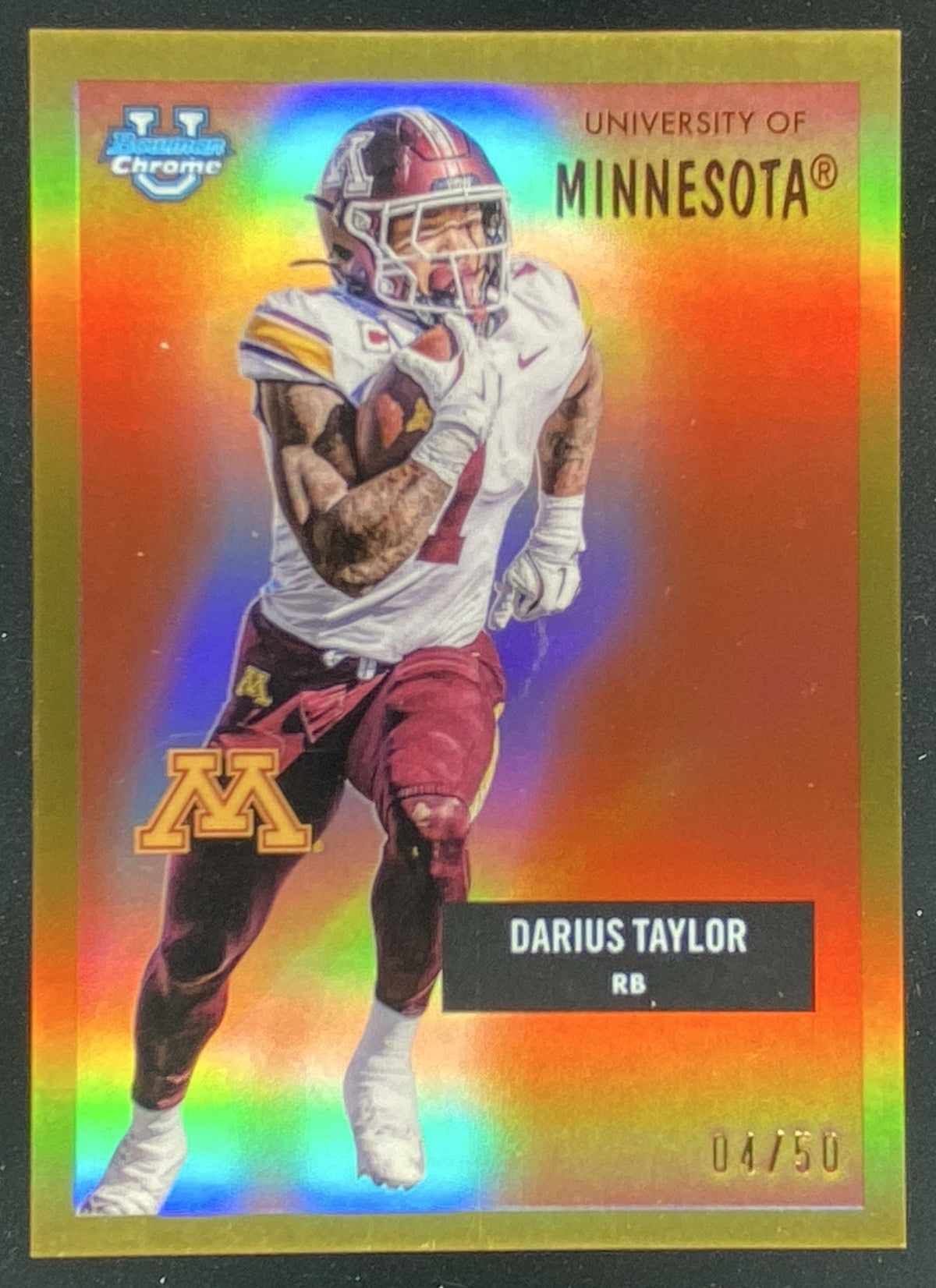 2025 Bowman Chrome University Darius Taylor trading card