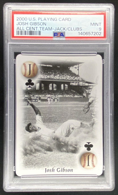 2000 US Playing Cards Josh Gibson graded PSA 9 trading card