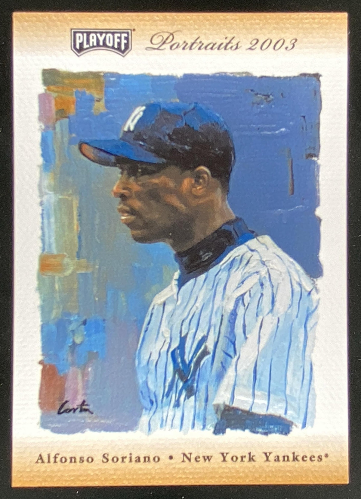 2003 Playoff Portraits Alfonso Soriano trading card