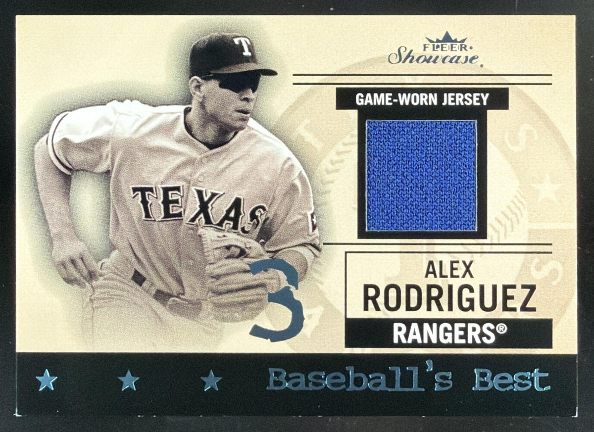 2004 Fleer Showcase Baseball's Best Alex Rodriguez trading card