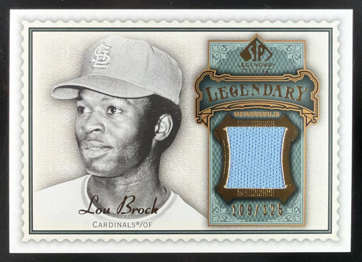 2009 SP Legendary Cuts Lou Brock trading card
