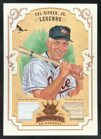 2004 Diamond Kings Bronze Legends Cal Ripken Jr. trading card