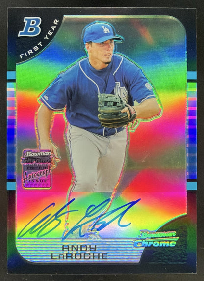 2005 Bowman Chrome Refractor Andy LaRoche trading card