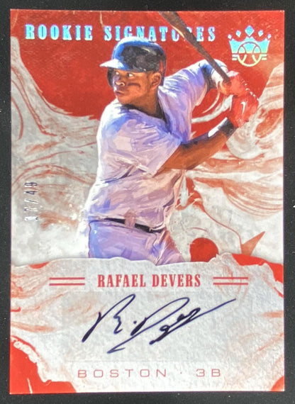 2018 Panini Diamond Kings Rafael Devers trading card