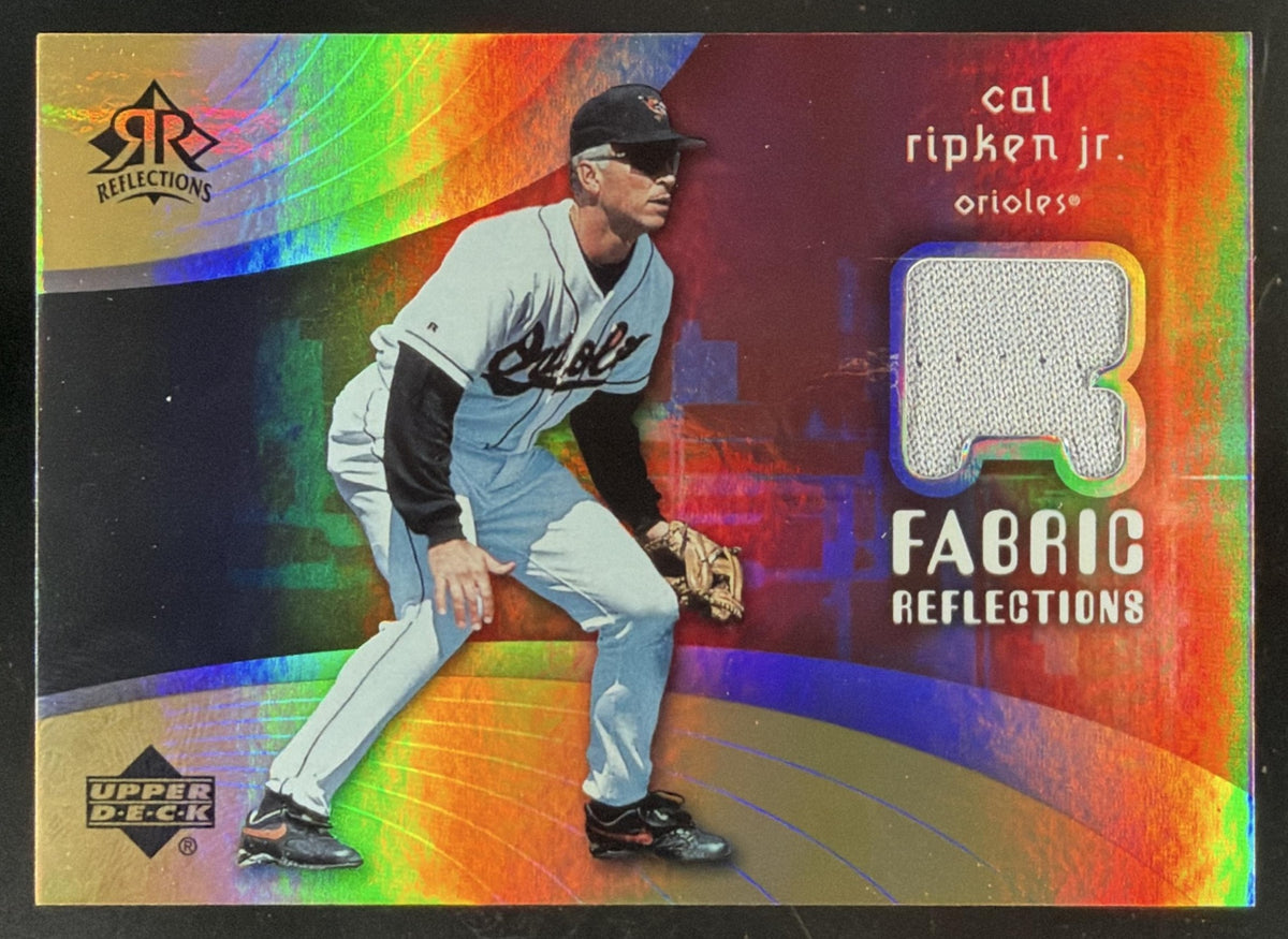 2005 Upper Deck Reflections Fabric Reflections Cal Ripken Jr. trading card