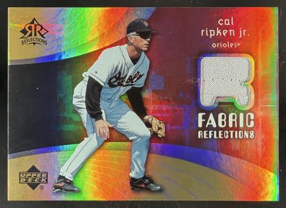 2005 Upper Deck Reflections Fabric Reflections Cal Ripken Jr. trading card