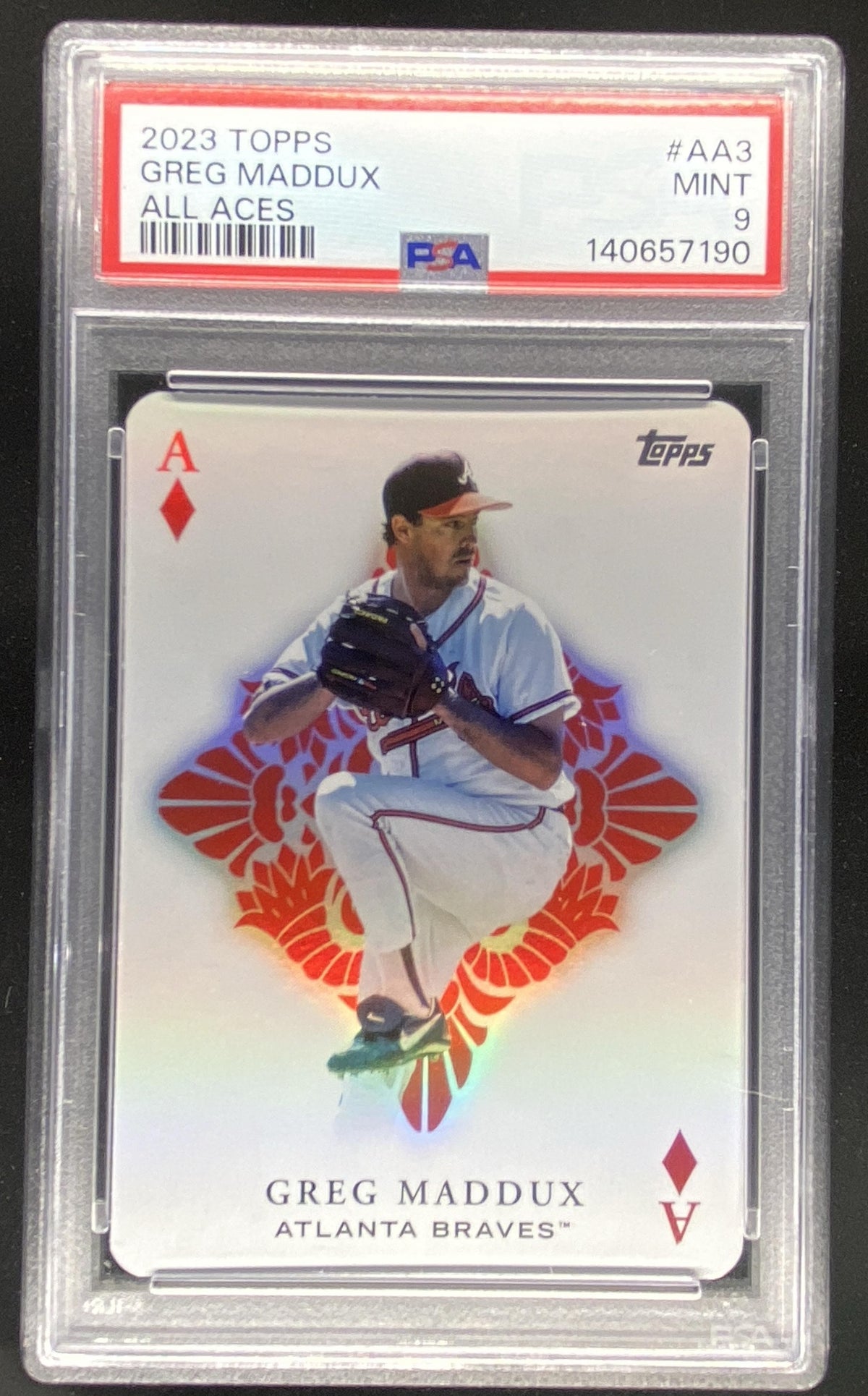 2023 Topps Greg Maddux #AA-3 graded PSA 9 trading card