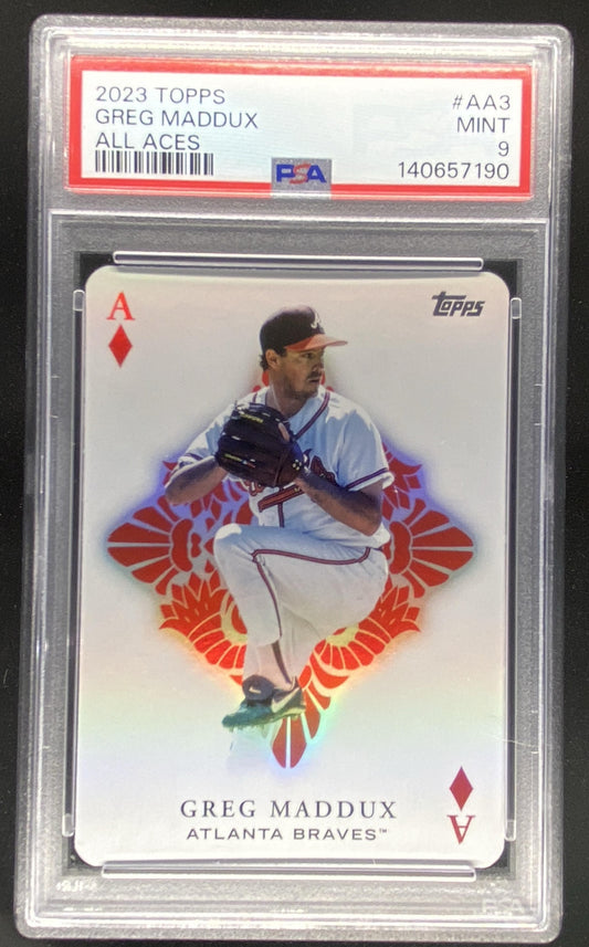 2023 Topps Greg Maddux #AA-3 graded PSA 9 trading card
