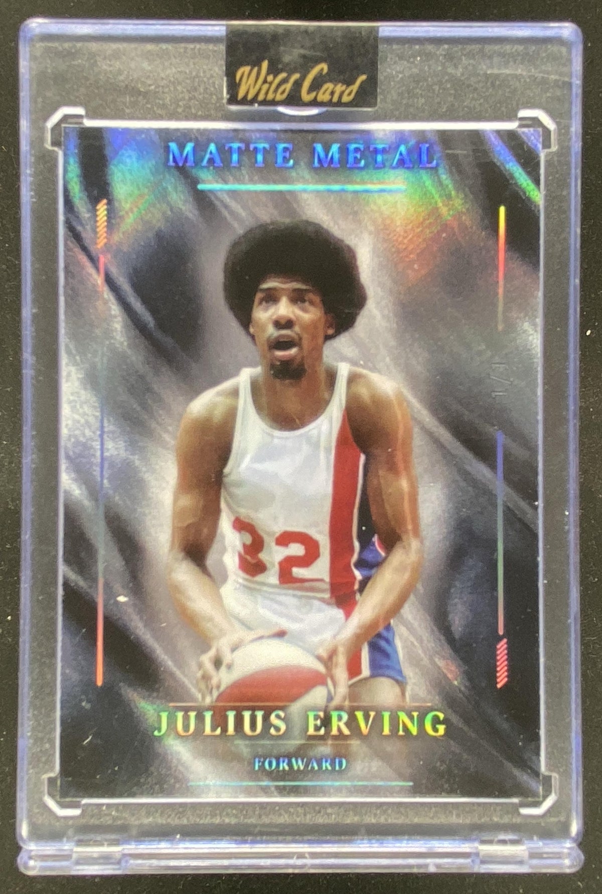 Wild Card Matte Metal Julius Erving #MMPMDa4-JE trading card