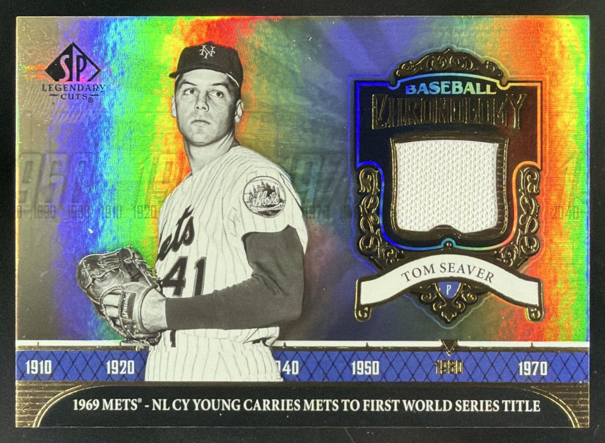2006 SP Legendary Cuts Baseball Chronology Tom Seaver trading card