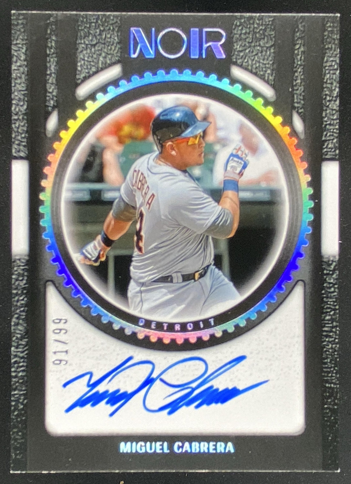 2026 Panini Noir Miguel Cabrera #SS-MC trading card