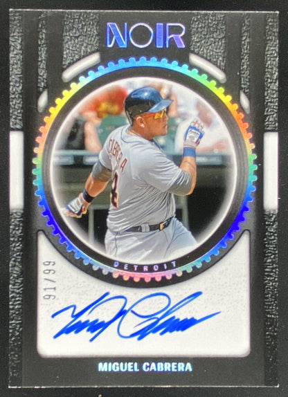 2026 Panini Noir Miguel Cabrera #SS-MC trading card